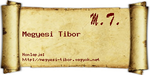 Megyesi Tibor névjegykártya